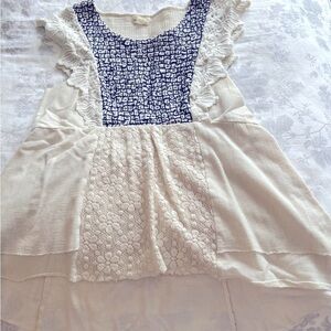 Anthropologie Meadow Rue dressy top size L